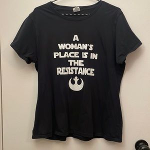 Star Wars Woman’s Place is in the Resistance tee